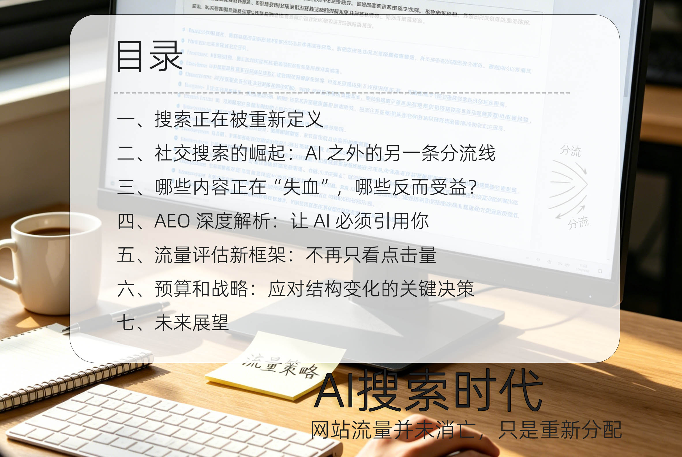 AI搜索时代：网站流量并未消亡，只是重新分配目录