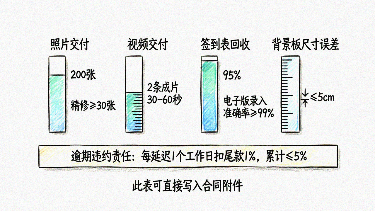 验收量化指标可视化图