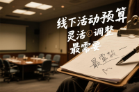 线下活动预算中，这些部分最需要灵活调整