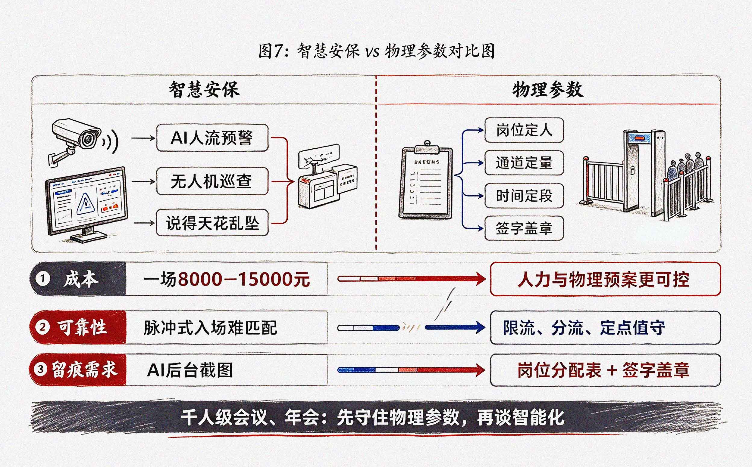 智慧安保 vs 物理参数对比图