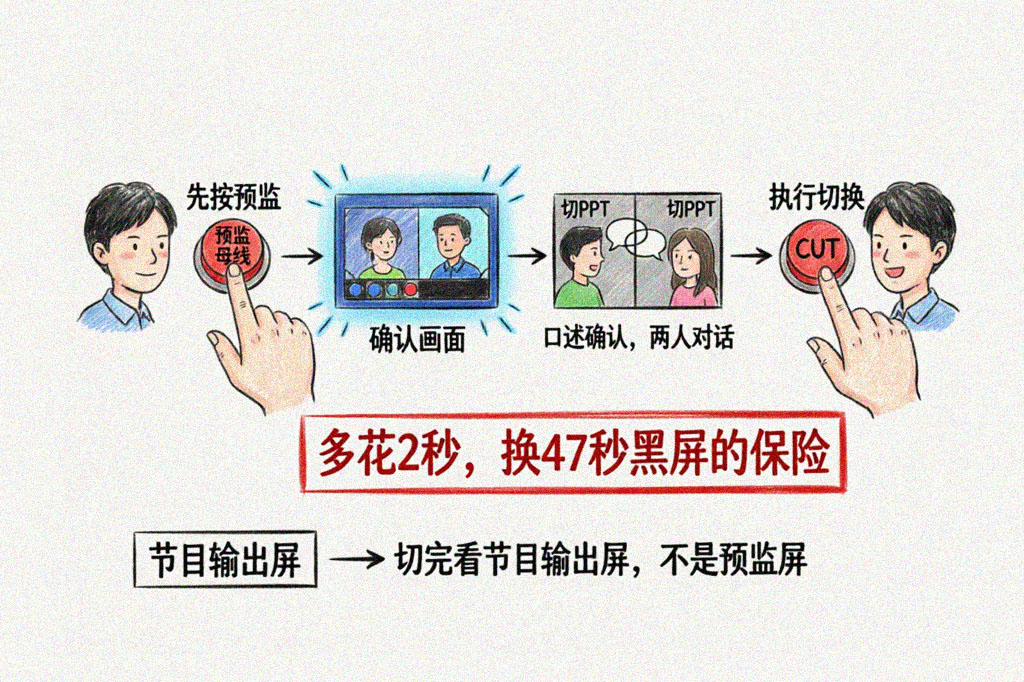 信号切换“二选一确认”操作流程图