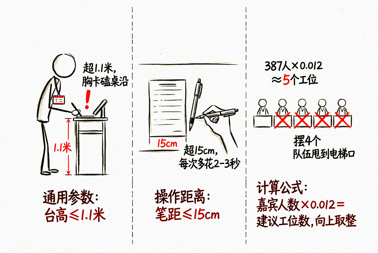 签到台三联示意图