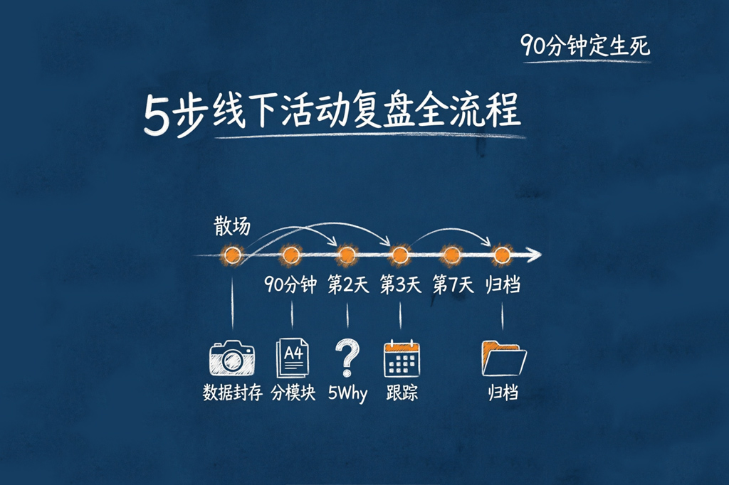 <strong>线下活动复盘</strong>全流程信息图