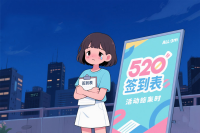 那个让我在凌晨三点抱着签到表痛哭的520活动