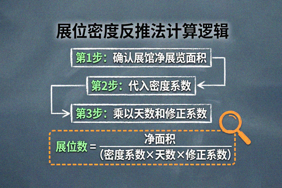 展位密度反推法计算逻辑图