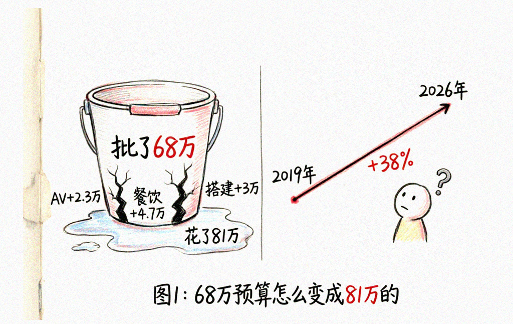 68万预算怎么变成81万的