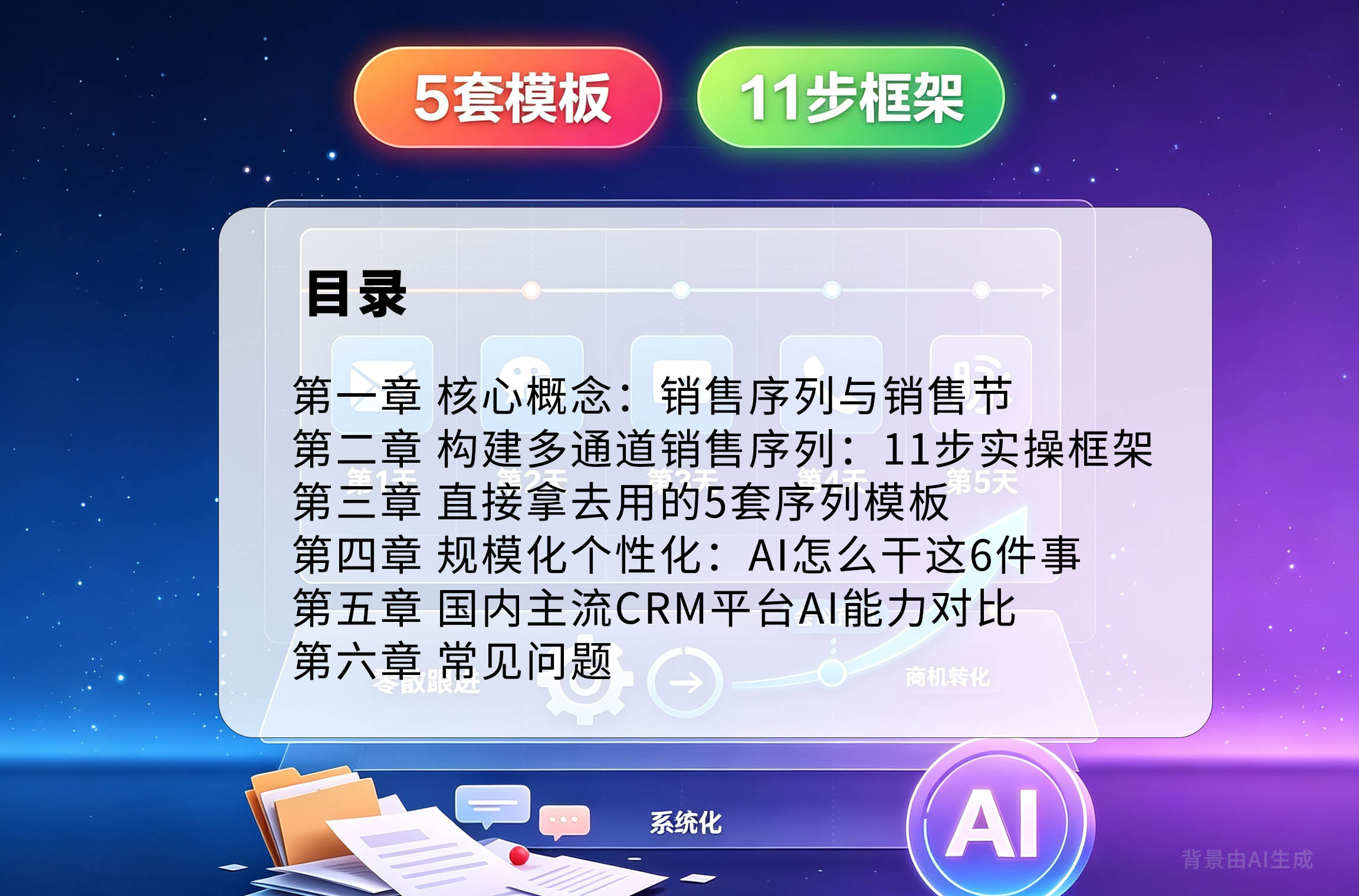 B2B<strong>销售序列</strong>构建指南：5套<strong>模板</strong>+11步框架，告别零散跟进目录