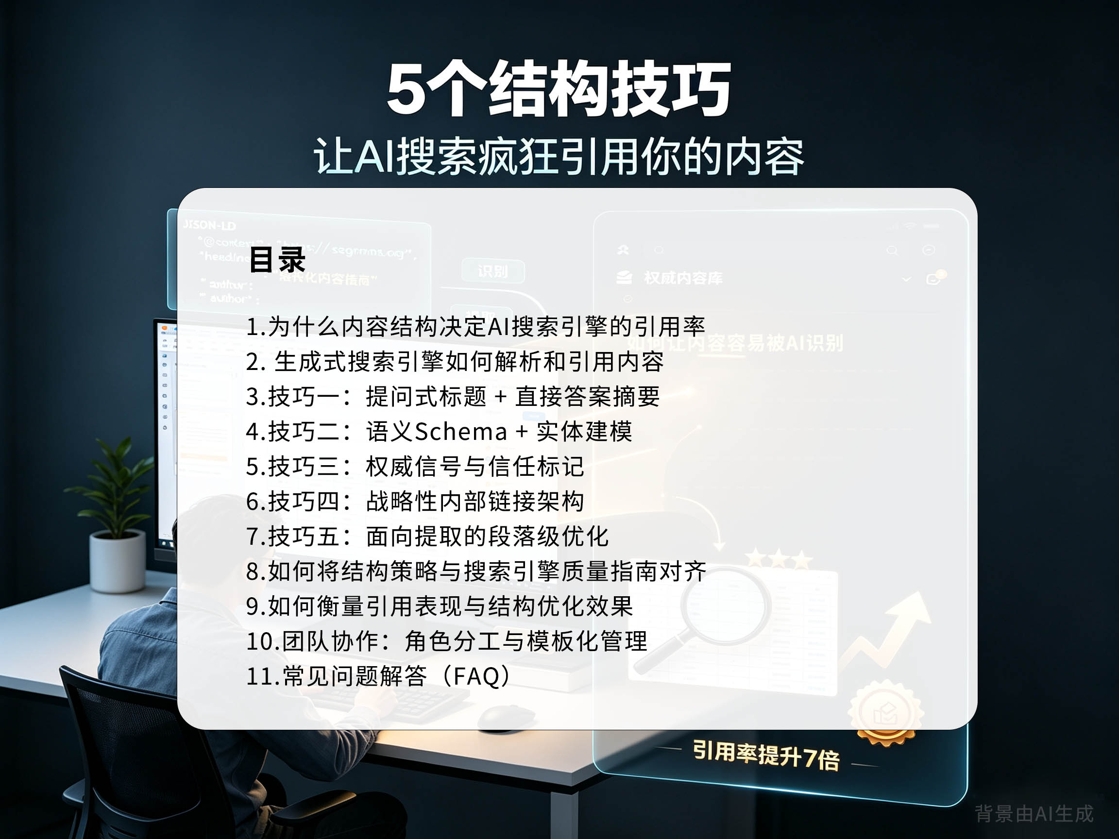 不懂这5个<strong>结构化技巧</strong>，你的内容正在被AI搜索悄悄忽略（2026实测）目录