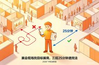 展会现场找目标展商，三招25分钟速找法（附实战数据对比）