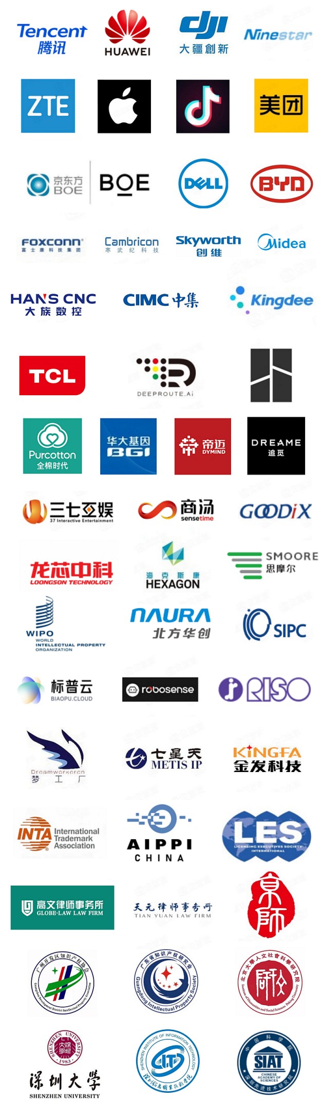 往届参会企业名单（部分）