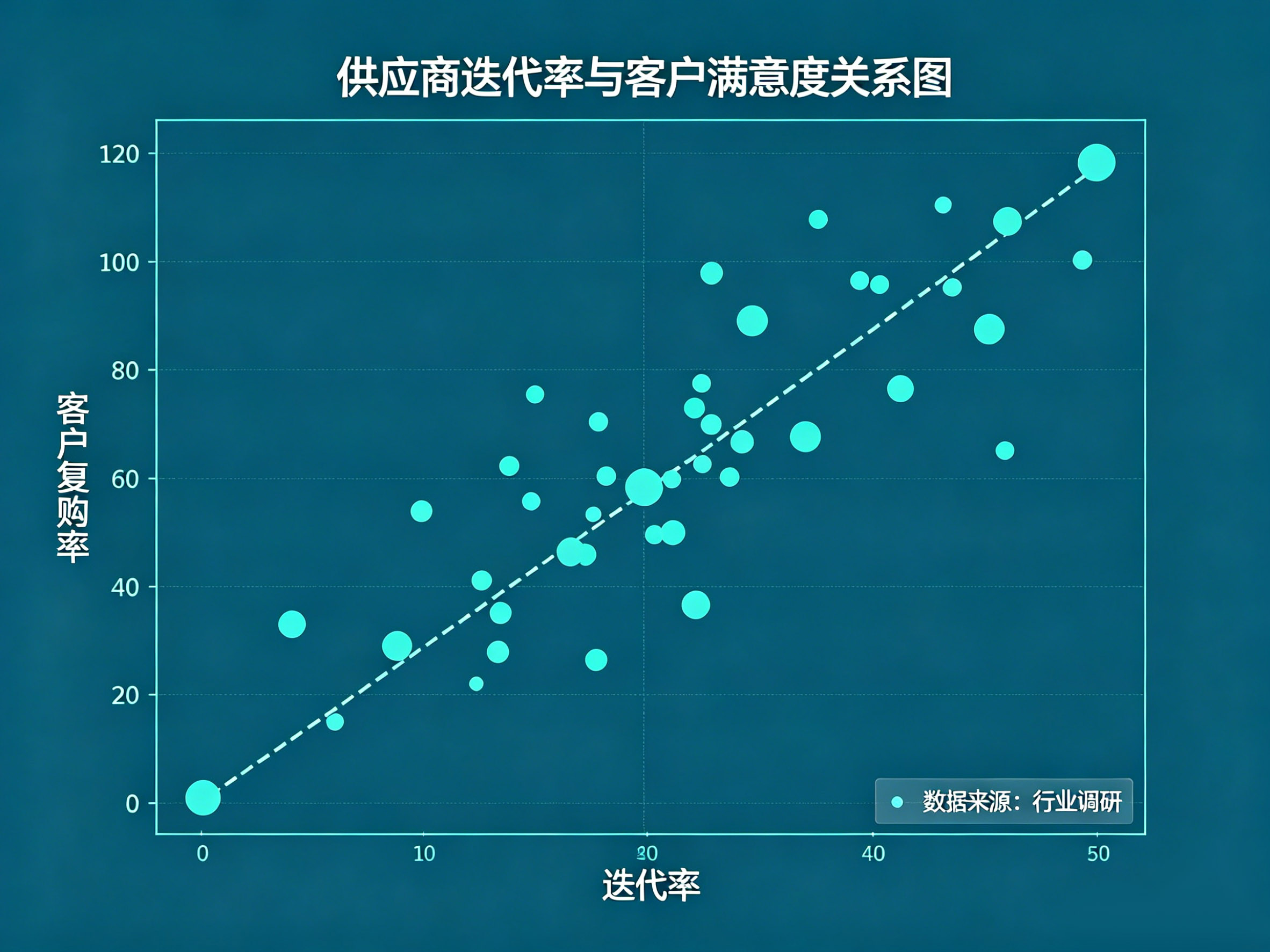 供应商迭代率与客户满意度关系图