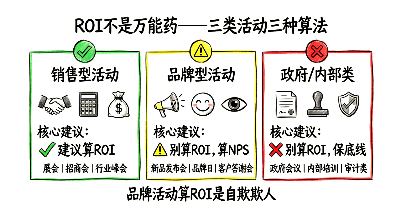 三类活动适用场景决策图