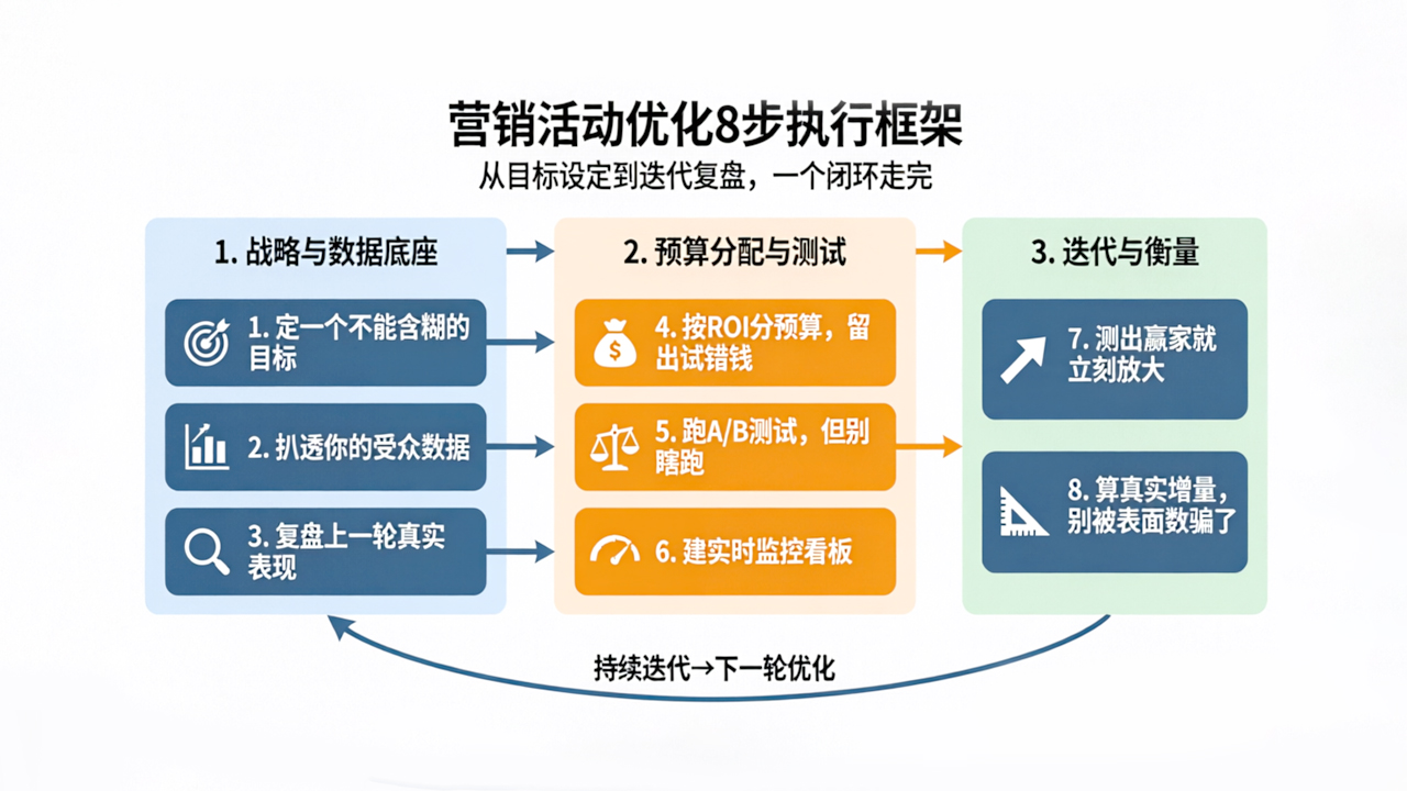 营销优化8步流程图