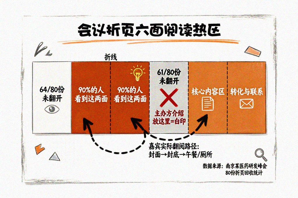 会议折页六面阅读热区