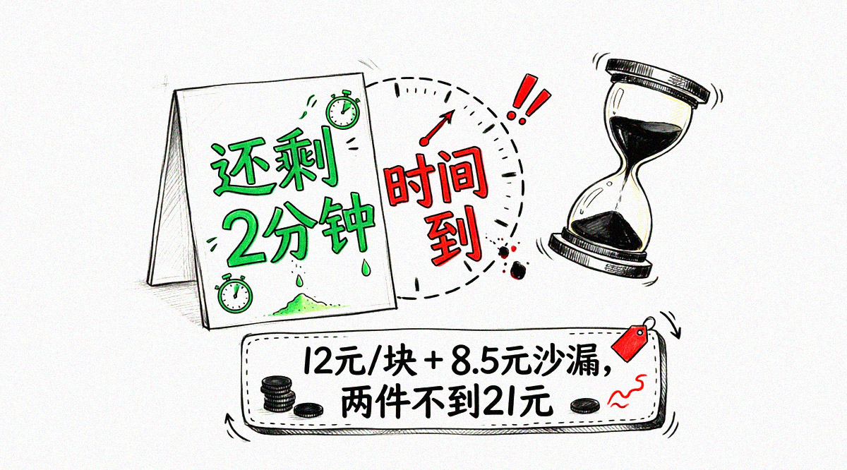 会议计时立牌与沙漏计时器