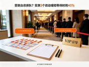 签到台总排队？实测3个改动缩短等待时间40%