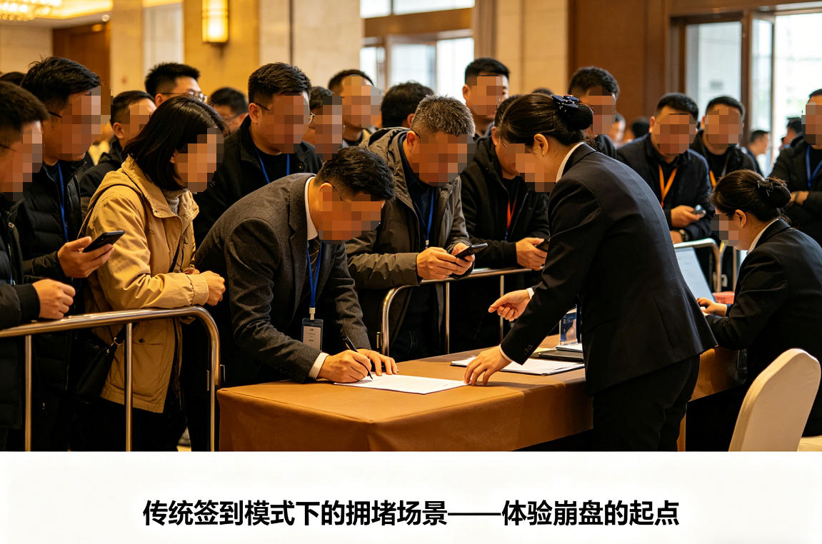 活动签到拥堵场景