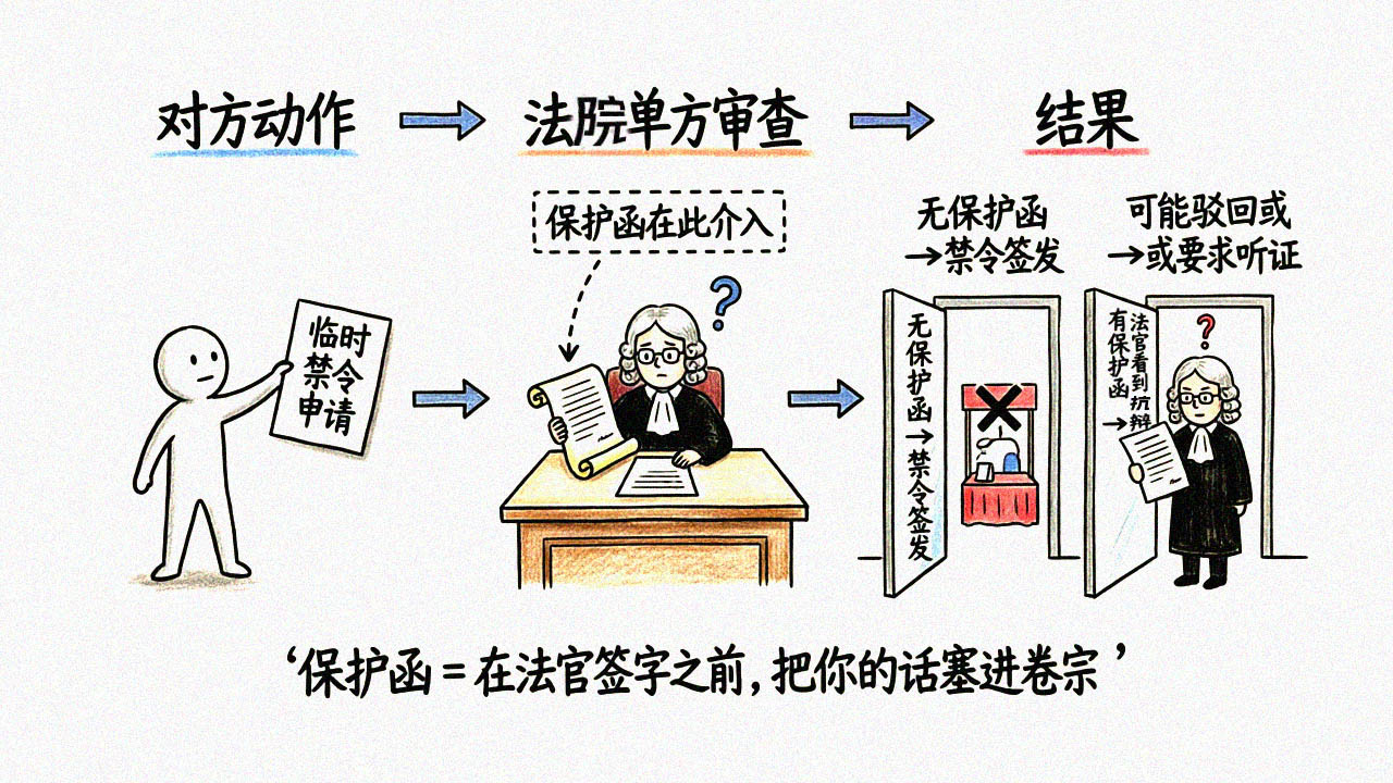 有保护函 vs 无保护函:禁令审查结果对比
