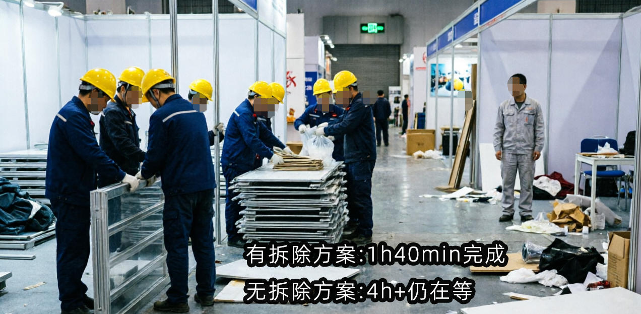 展台撤展效率对比