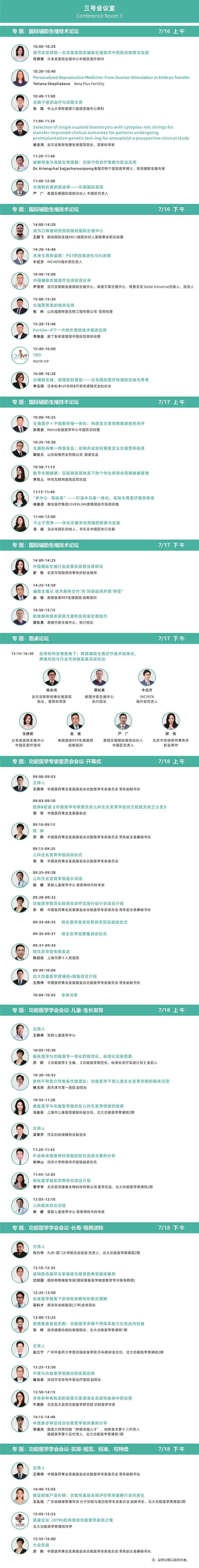 三号会议室议程安排