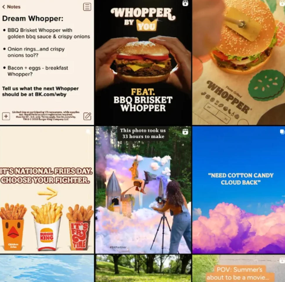 汉堡王的视觉风格