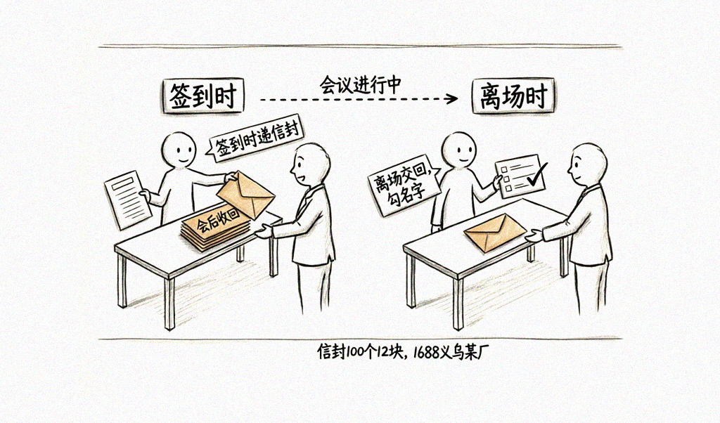 资料信封动作链