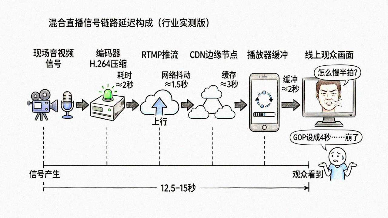 <strong>混合活动</strong>信号链路延迟拆解图