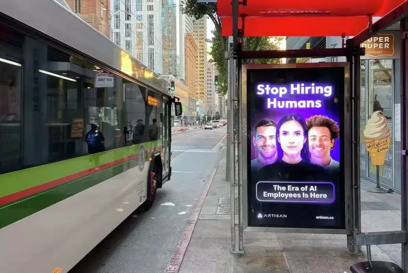 复古风格的广告牌