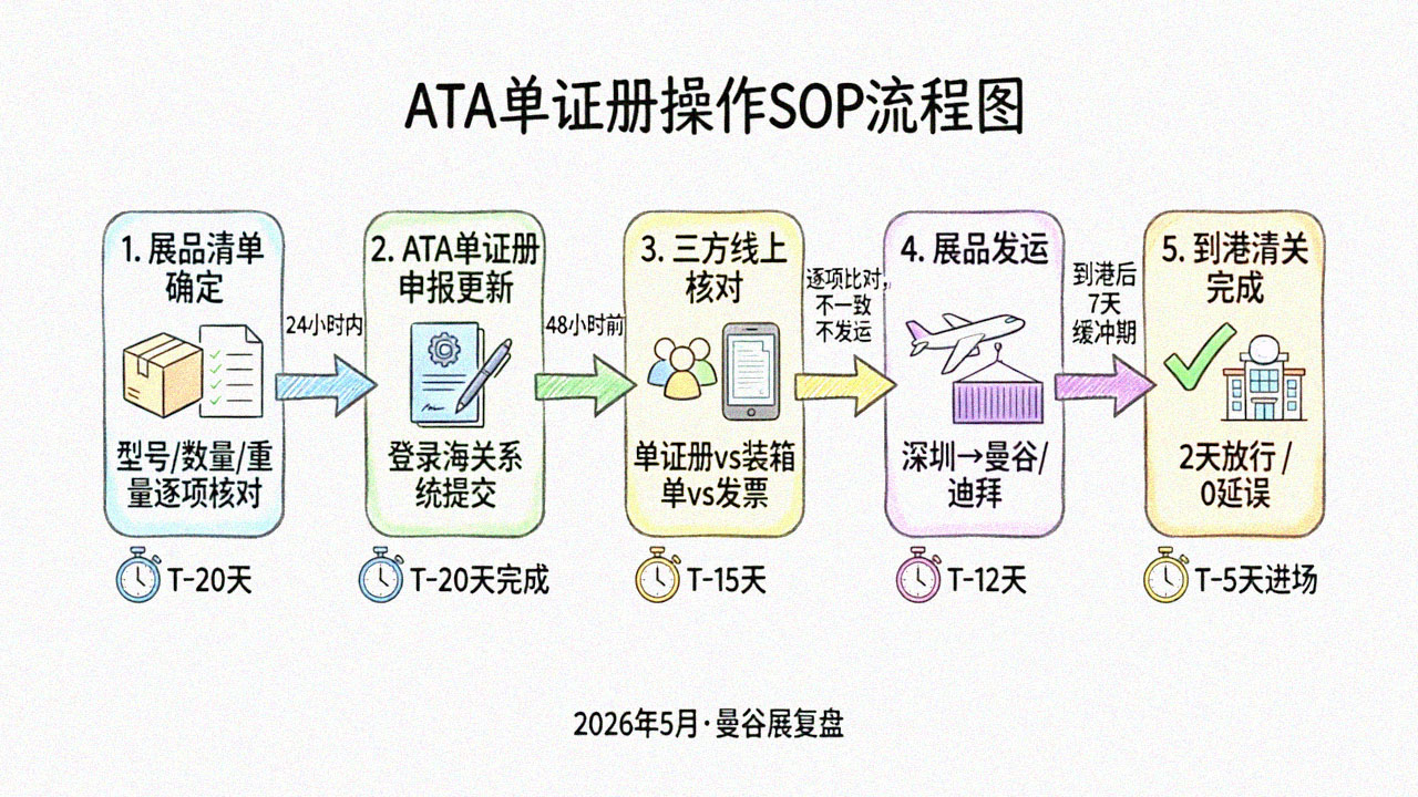 ATA单证册操作SOP流程图