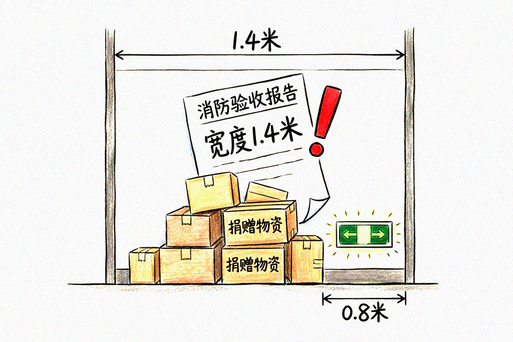 走廊横截面示意图