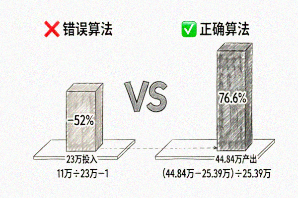 ROI计算对比图