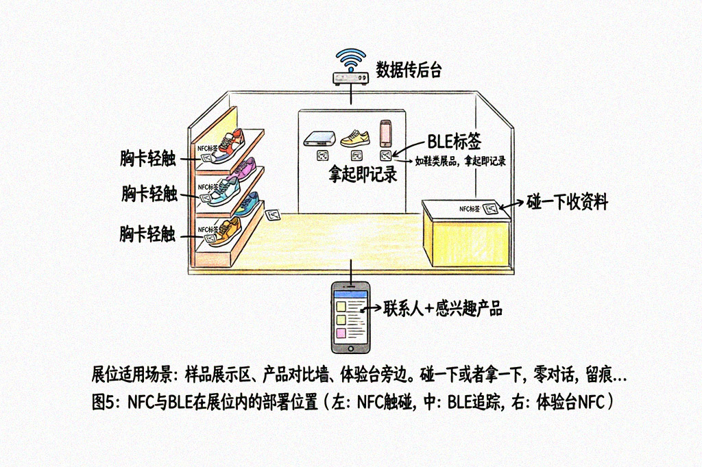 NFC标签与BLE标签部署位置图
