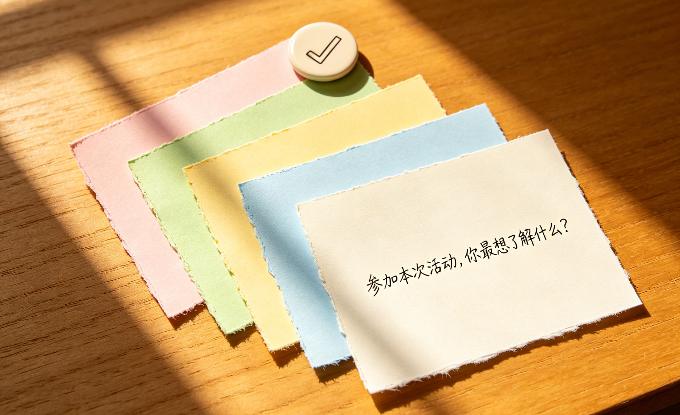 手绘卡片与徽章桌面图