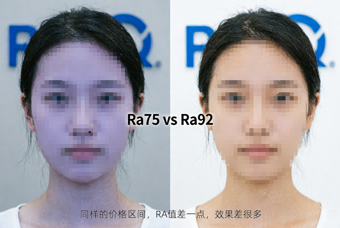 显色指数对比图
