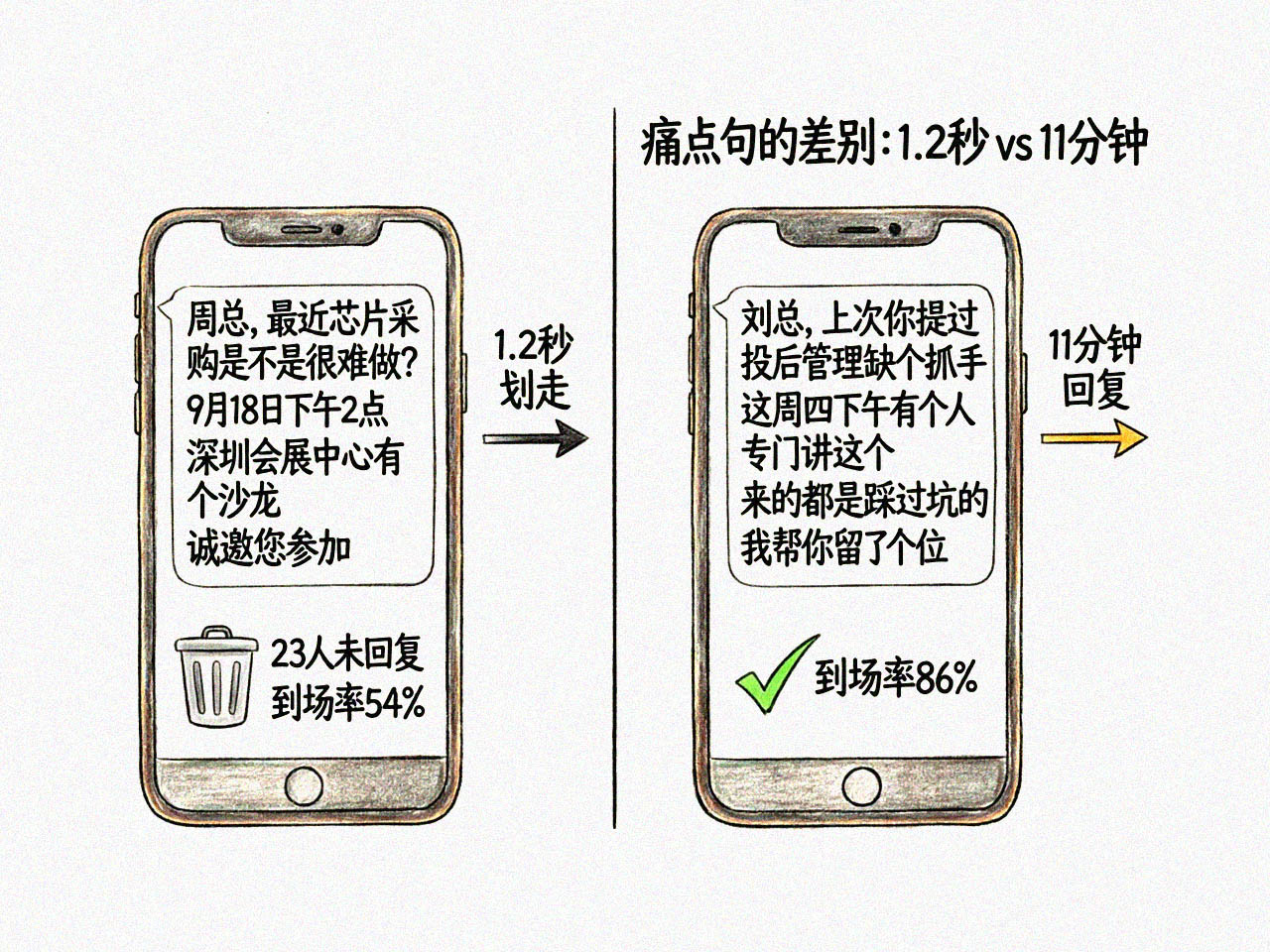 通知体vs场景还原式对比图